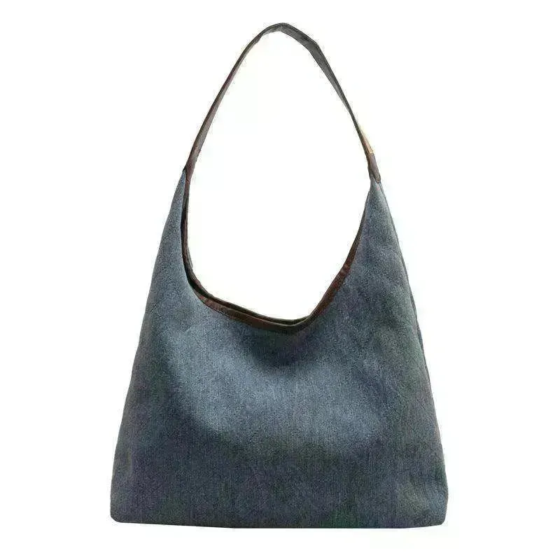 Denim Bucket Bag: Women's Large Tote