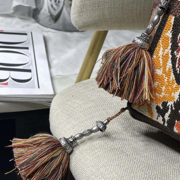 Dior D-Bubble Bucket Bag Orange Maple Leaf