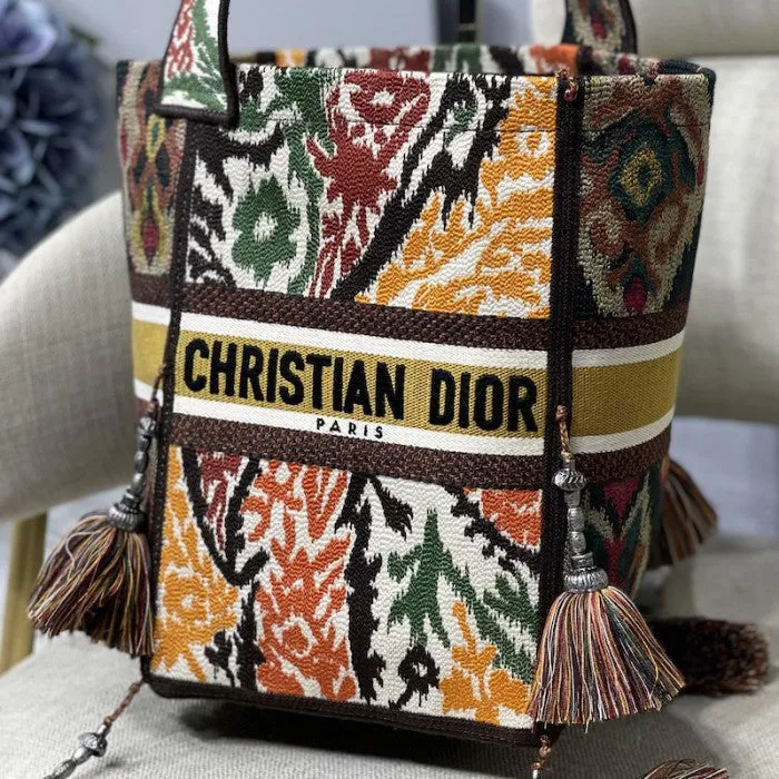 Dior D-Bubble Bucket Bag Orange Maple Leaf