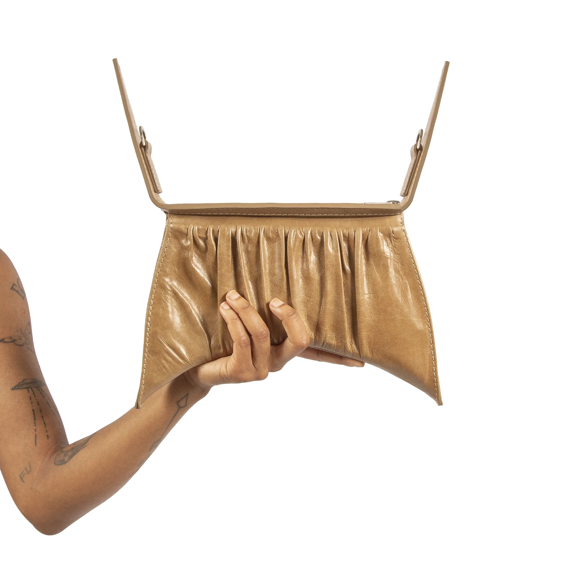 Dusty Tan Croc Hydra Bag