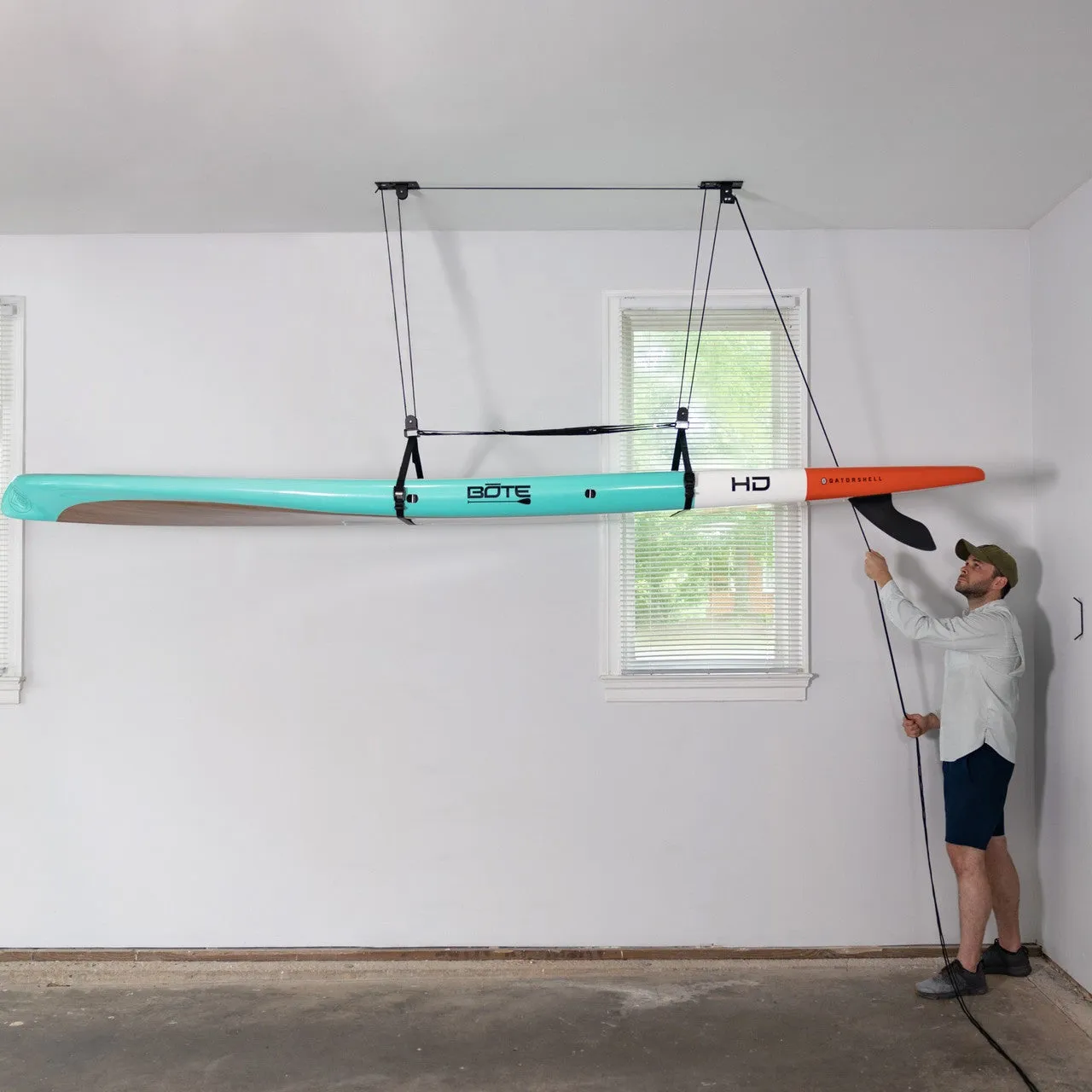 Essential SUP & Surfboard Garage Ceiling Storage Hoist | 2-Pack