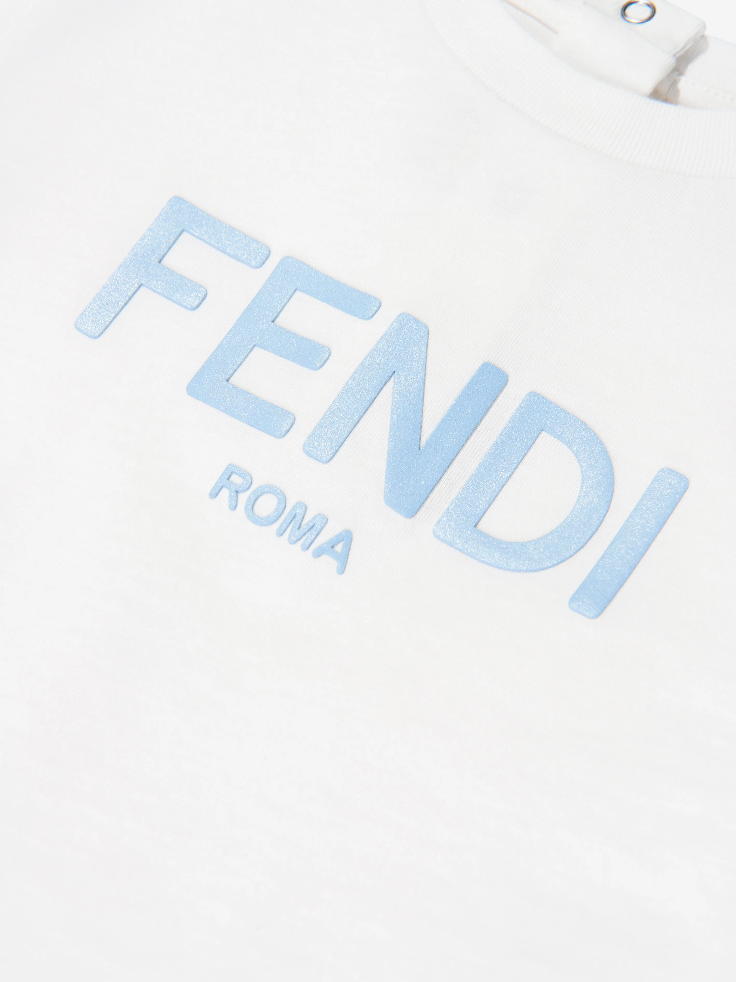 Fendi Baby Logo T-Shirt in White