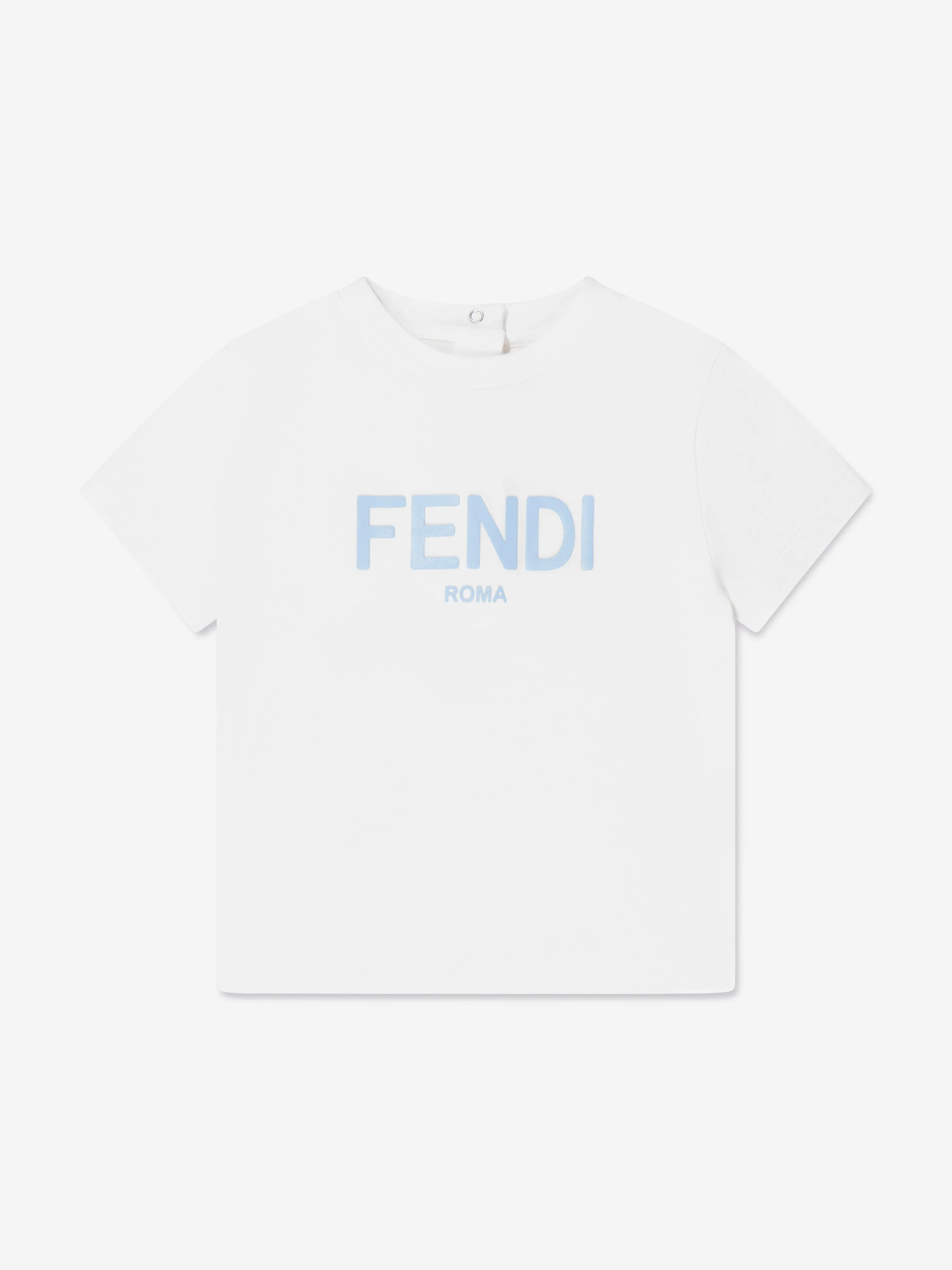 Fendi Baby Logo T-Shirt in White