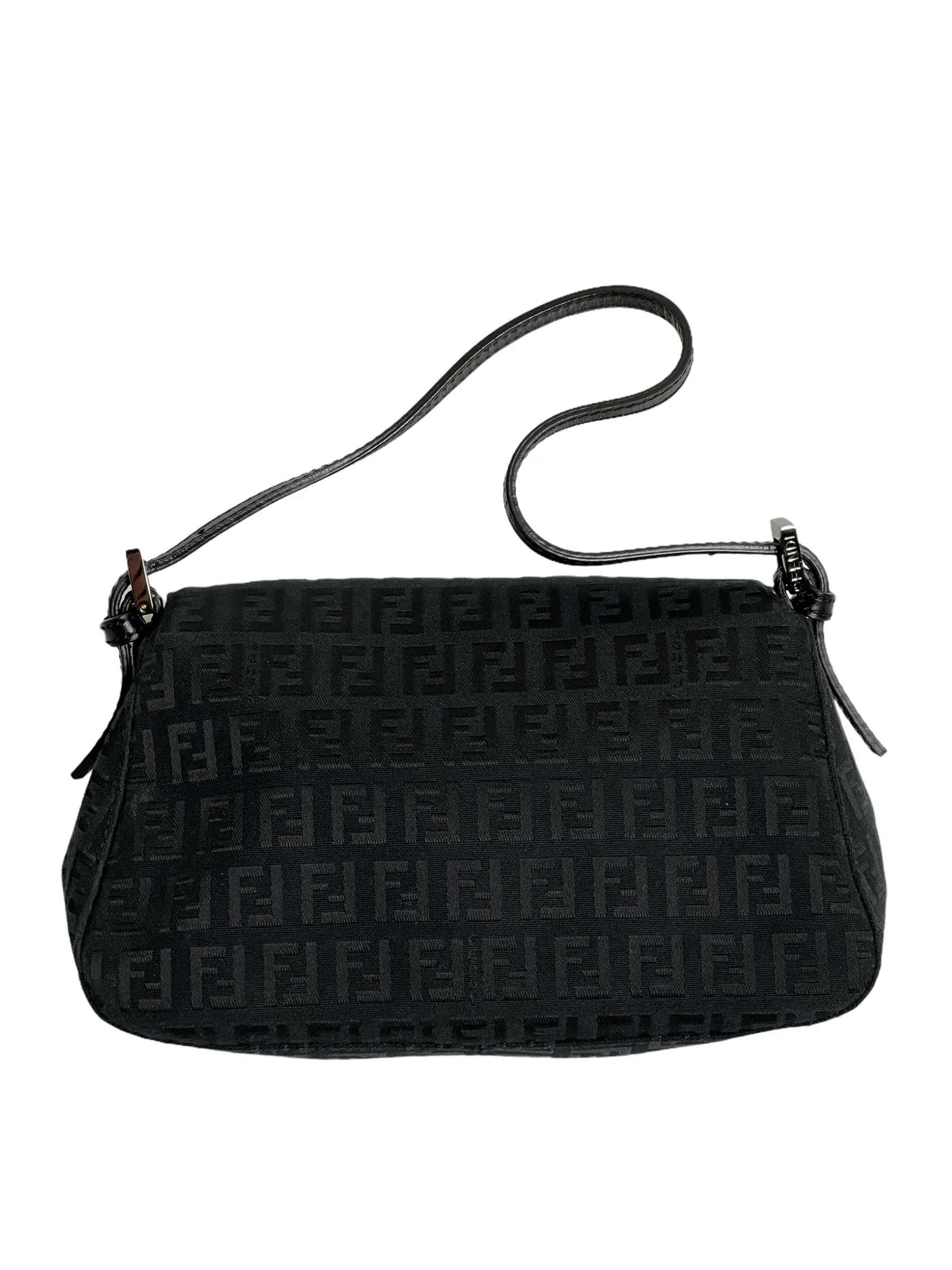 Fendi Black Zucca Monogram Mini Bagette - As seen on Instagram 07/03/21