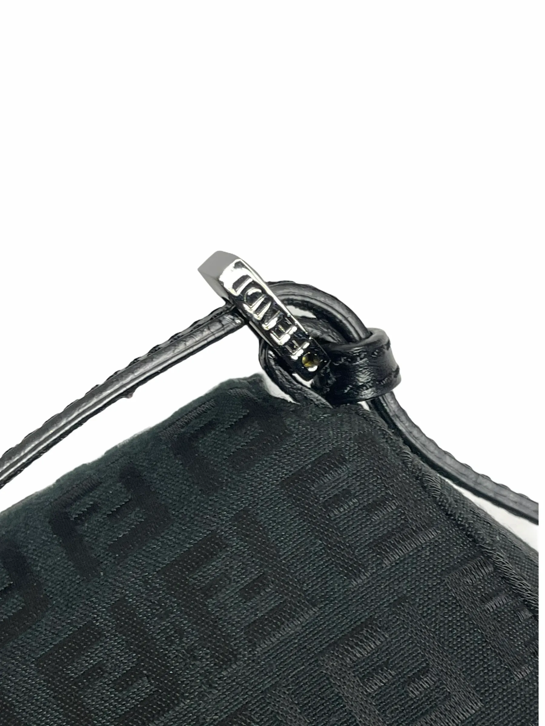 Fendi Black Zucca Monogram Mini Bagette - As seen on Instagram 07/03/21