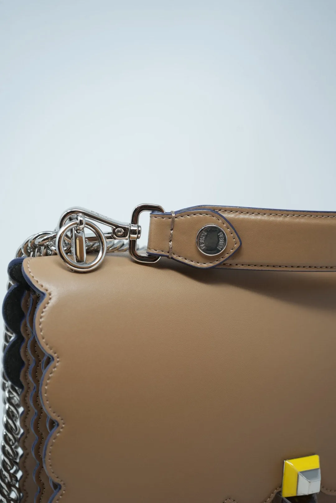 FENDI Kan I Shoulder Bag Beige