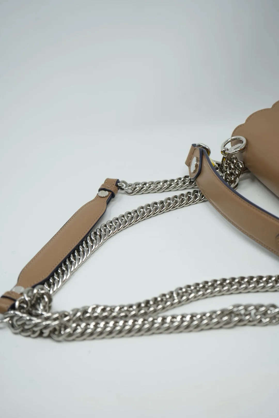 FENDI Kan I Shoulder Bag Beige