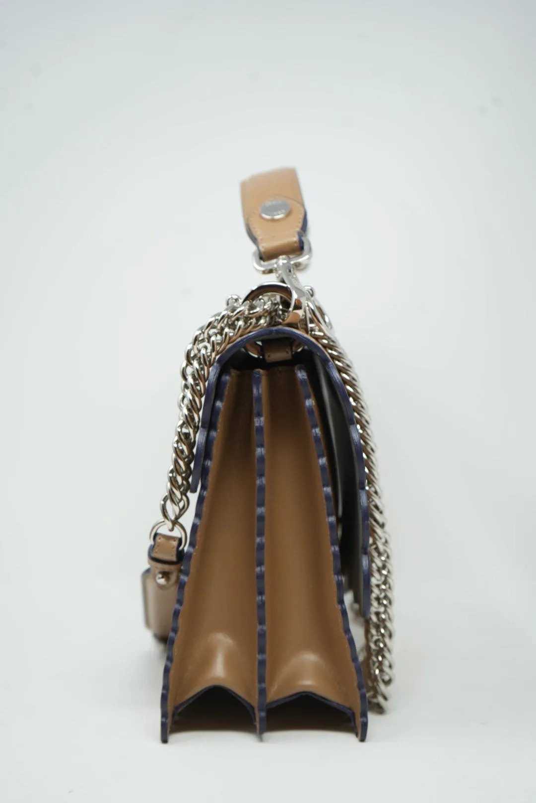 FENDI Kan I Shoulder Bag Beige
