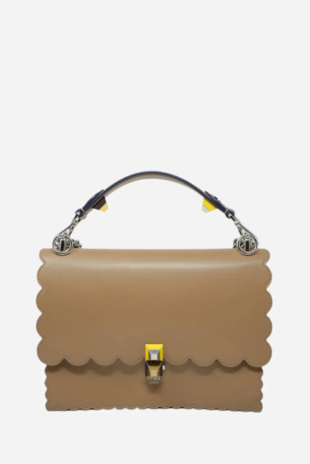 FENDI Kan I Shoulder Bag Beige