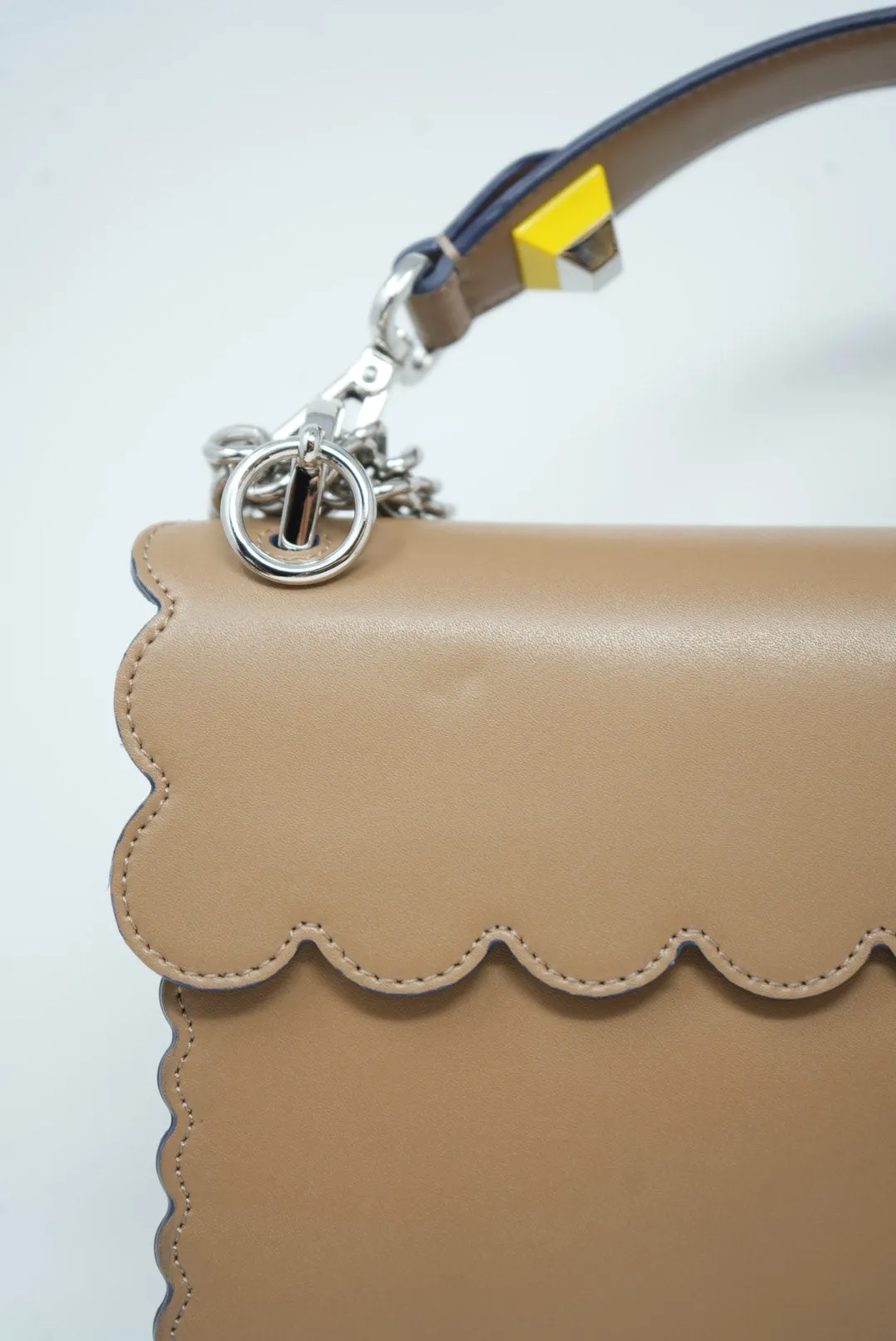 FENDI Kan I Shoulder Bag Beige