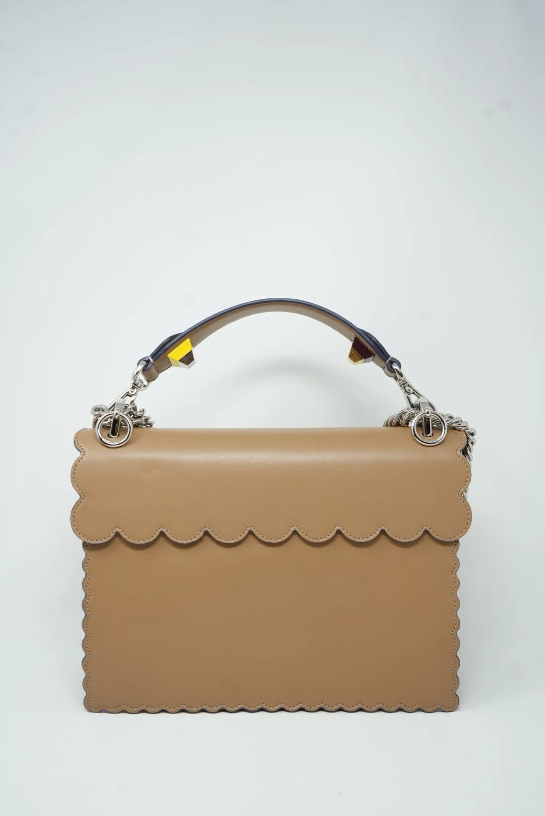 FENDI Kan I Shoulder Bag Beige