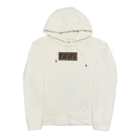 Fendi Logo Hooded Sweatshirt Cream Pre-Owned