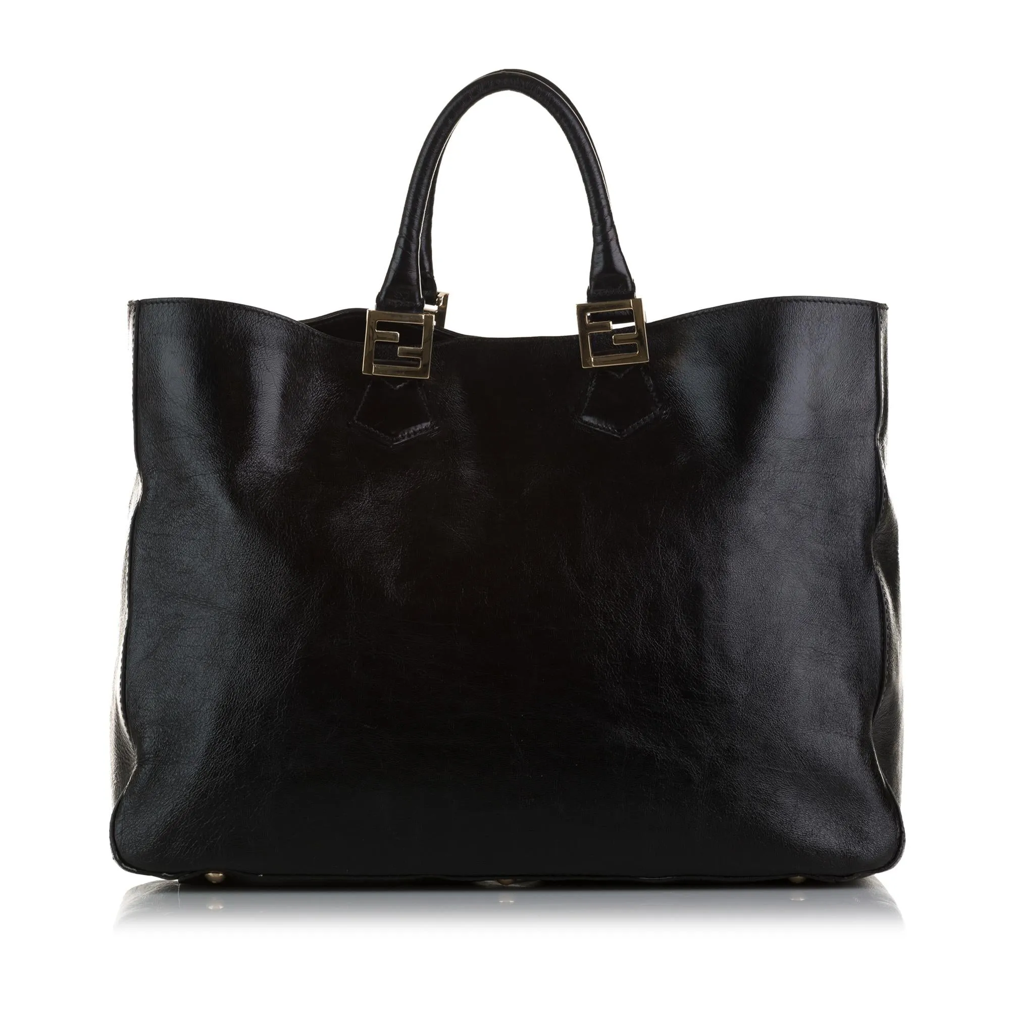 Fendi Twins Leather Tote Bag (SHG-5TD57t)