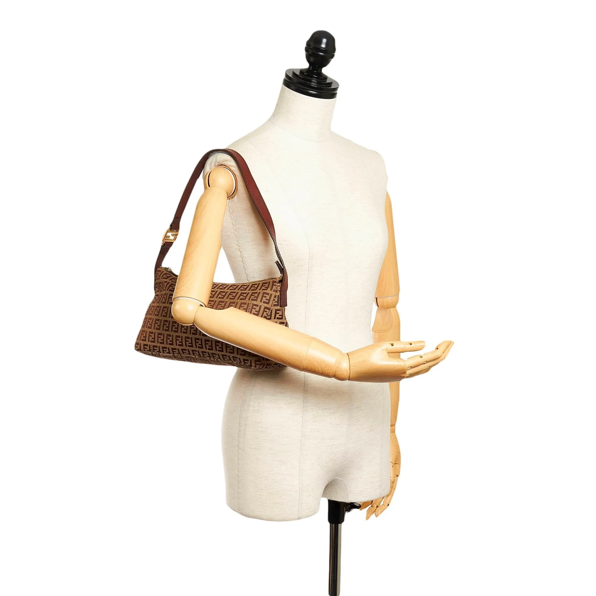 Fendi Zucchino Canvas Baguette (SHG-32056)