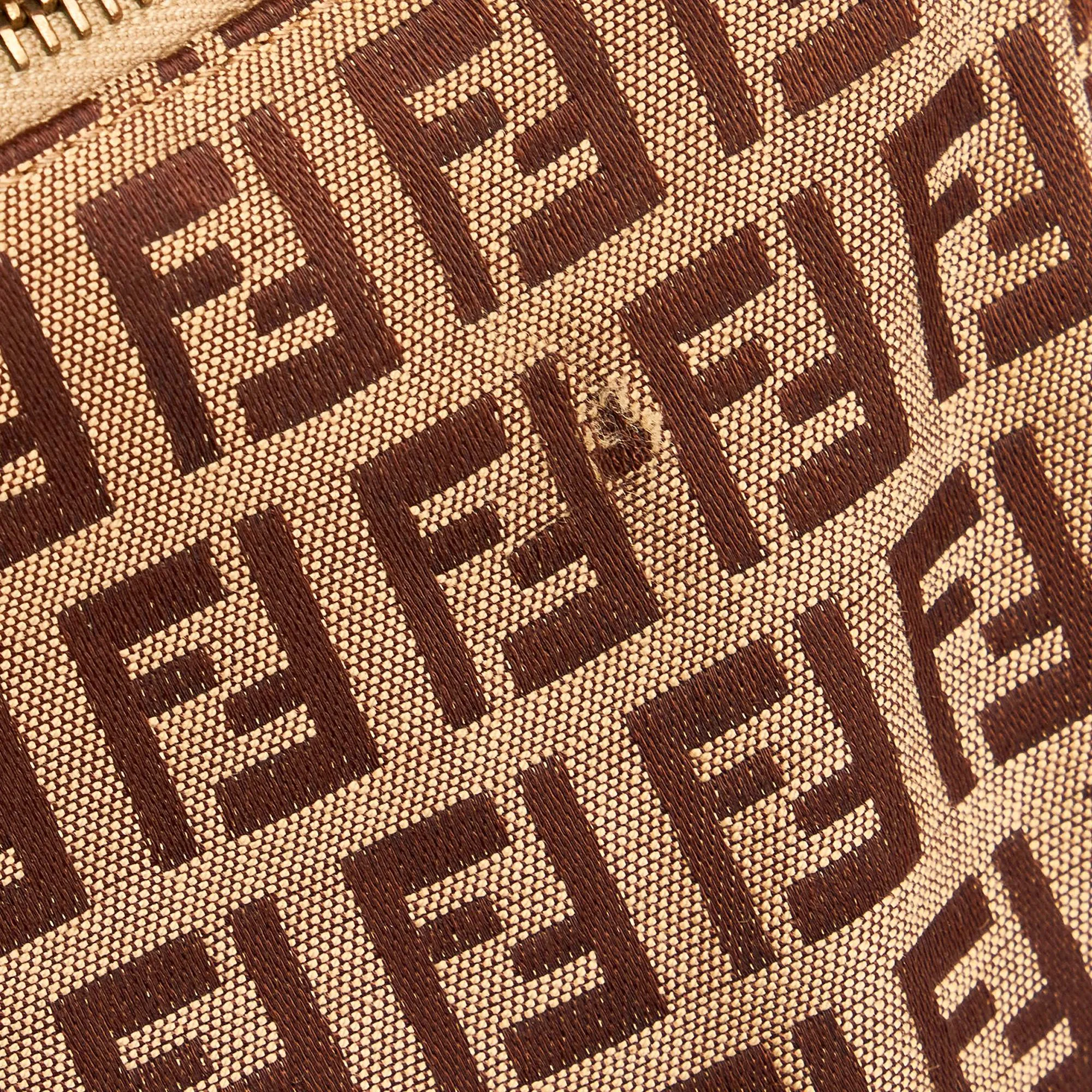 Fendi Zucchino Canvas Baguette (SHG-32056)