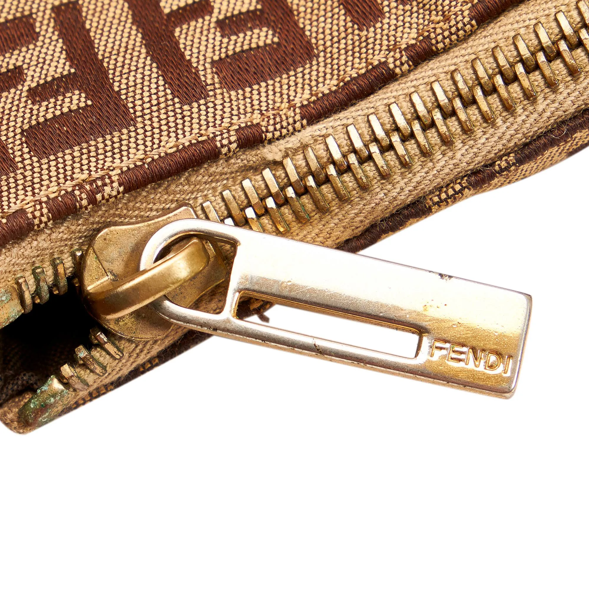 Fendi Zucchino Canvas Baguette (SHG-32056)
