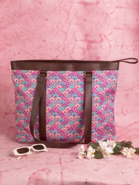 Floral Abstract Tote Bag