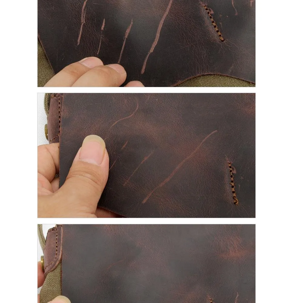 Full Grain Leather Weekender Travel Duffel Luggage Bag