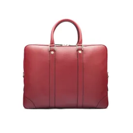 Gainsborough Leather 15" Laptop Bag - Burgundy