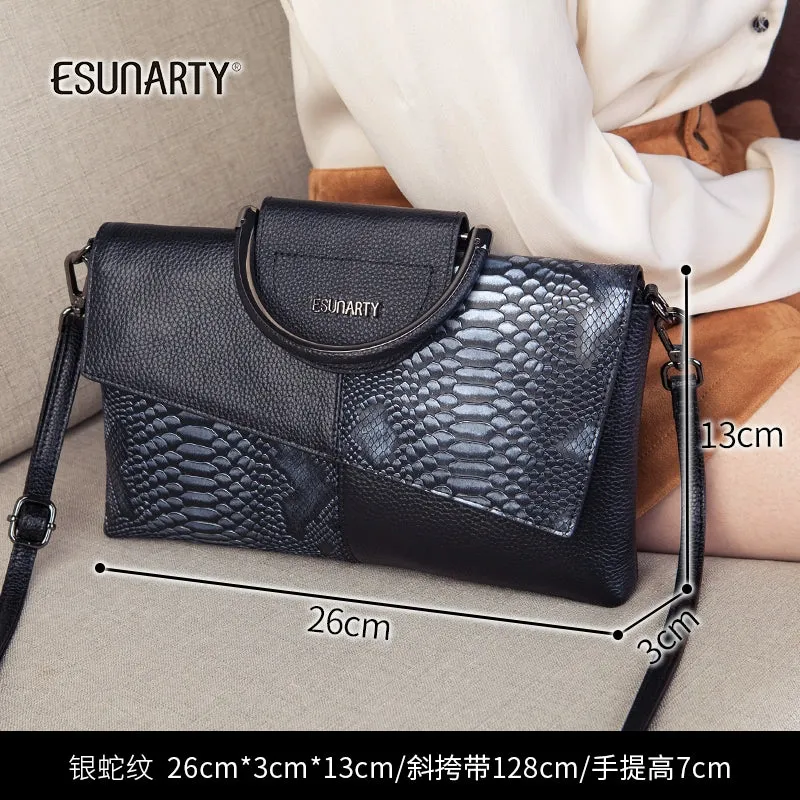 Genuine Leather 2022 New Women's Fashion Banquet Clutch