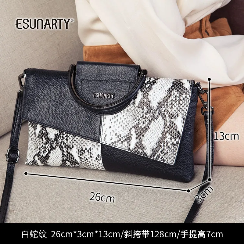 Genuine Leather 2022 New Women's Fashion Banquet Clutch