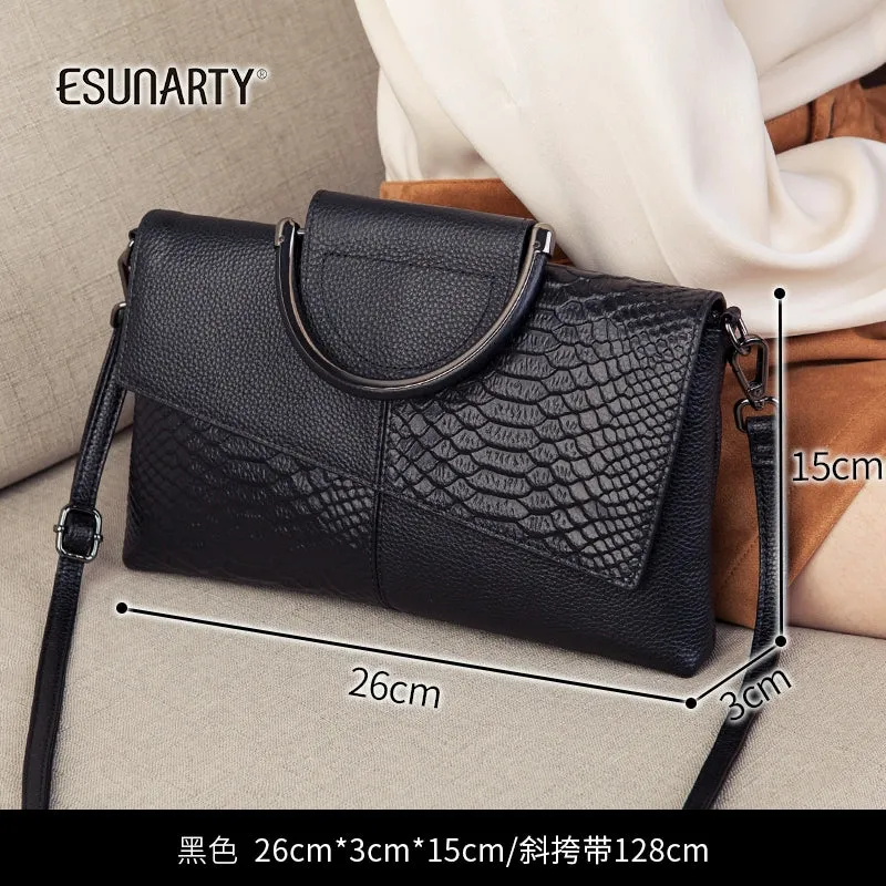 Genuine Leather 2022 New Women's Fashion Banquet Clutch