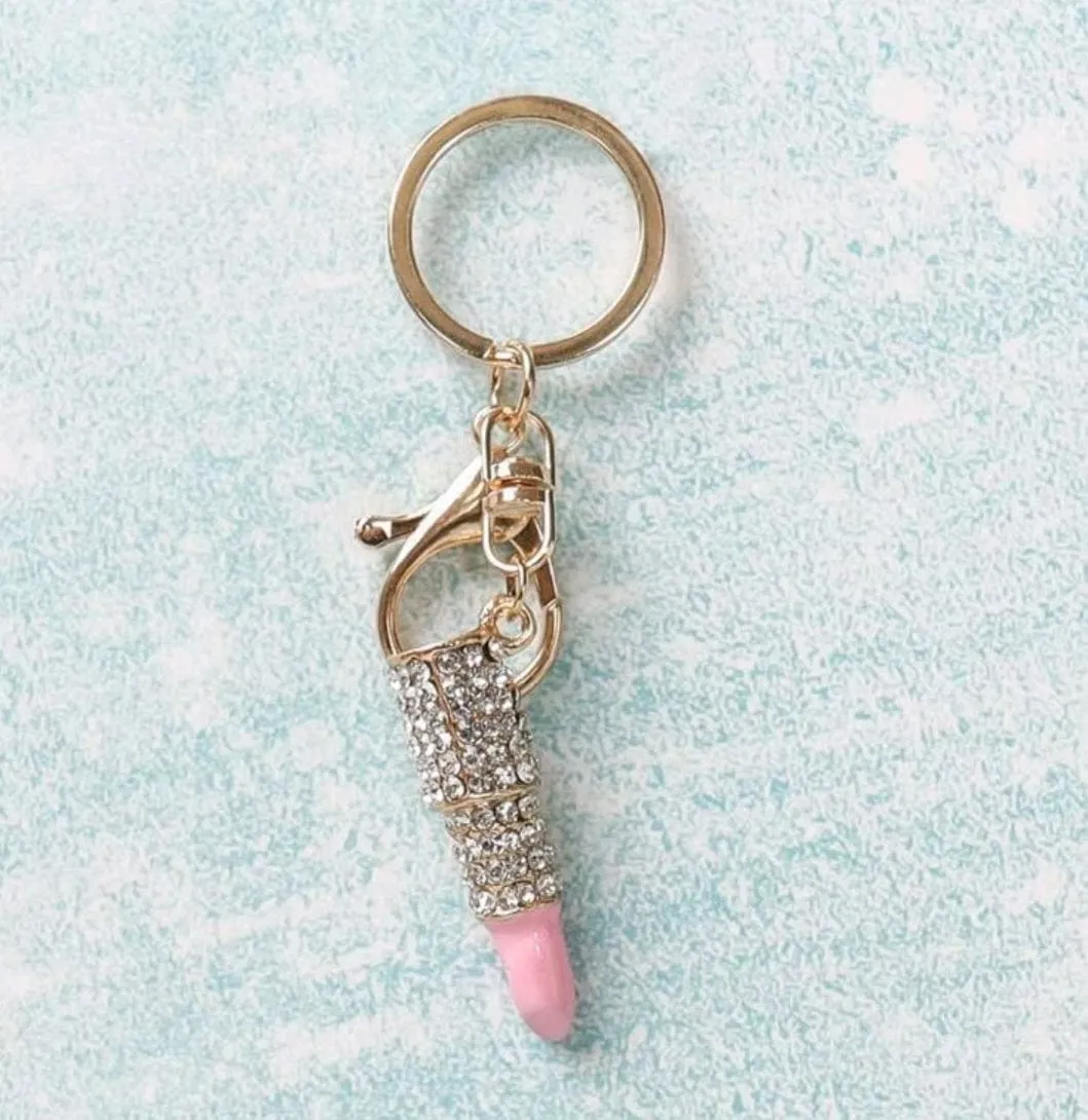 Get Ready To Glow Lipstick Keychain