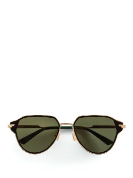 Glaze metal aviator sunglasses