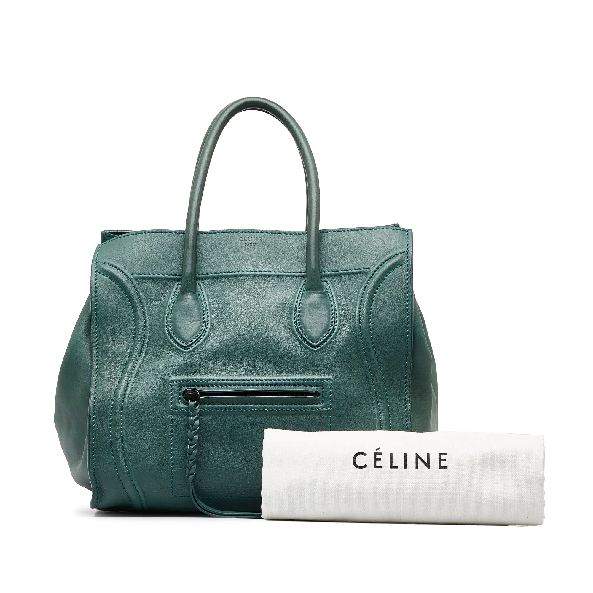 Green Celine Phantom Luggage Tote