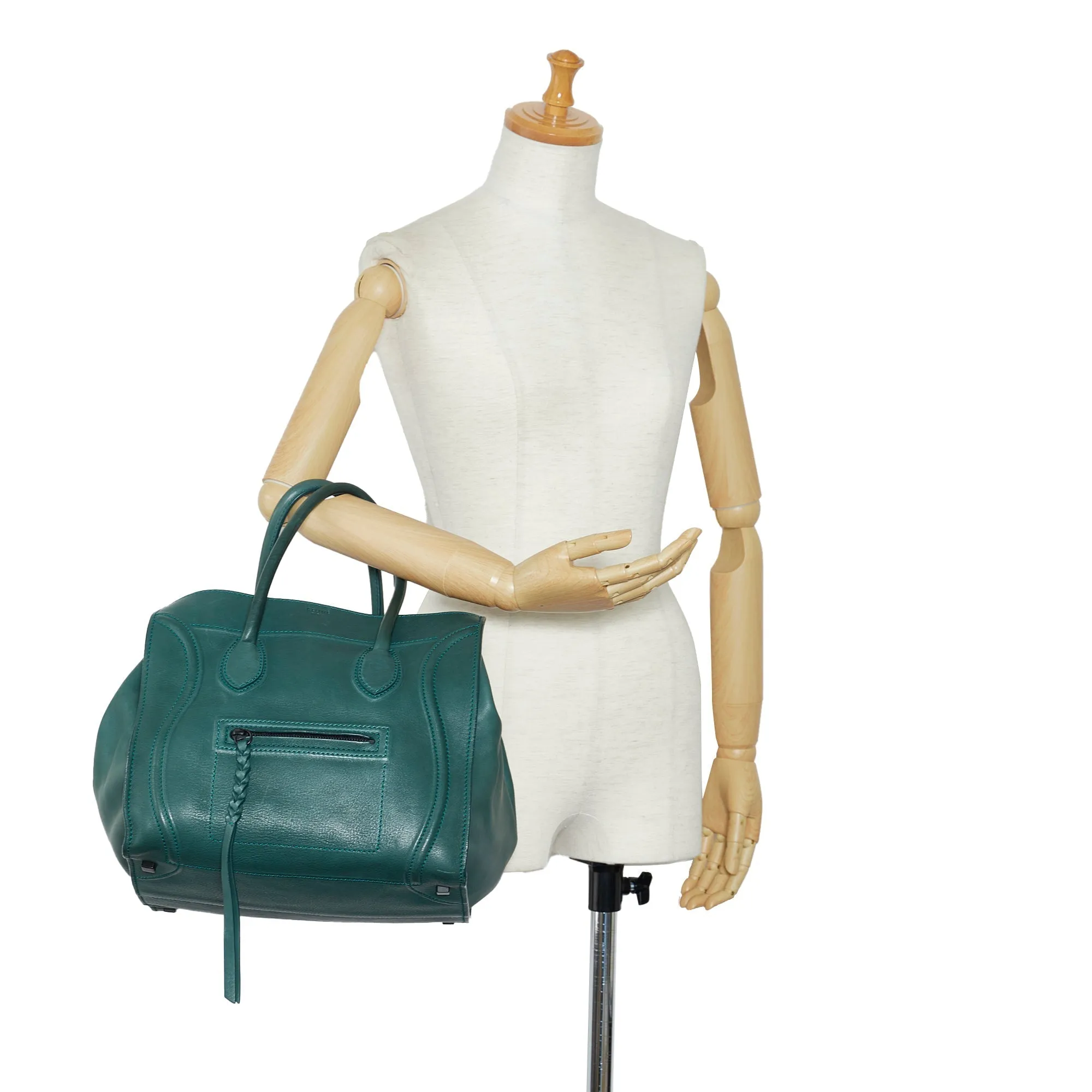 Green Celine Phantom Luggage Tote