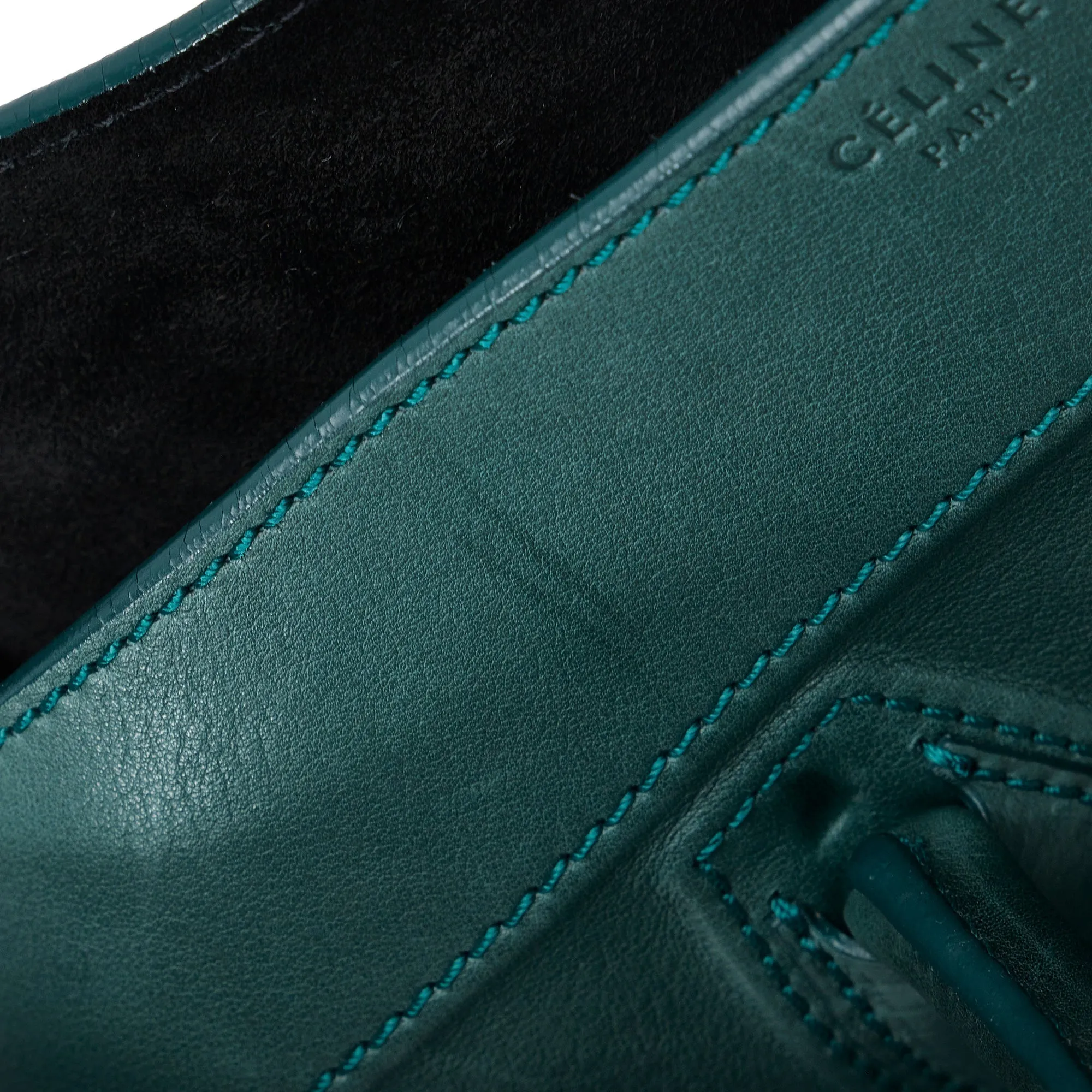 Green Celine Phantom Luggage Tote