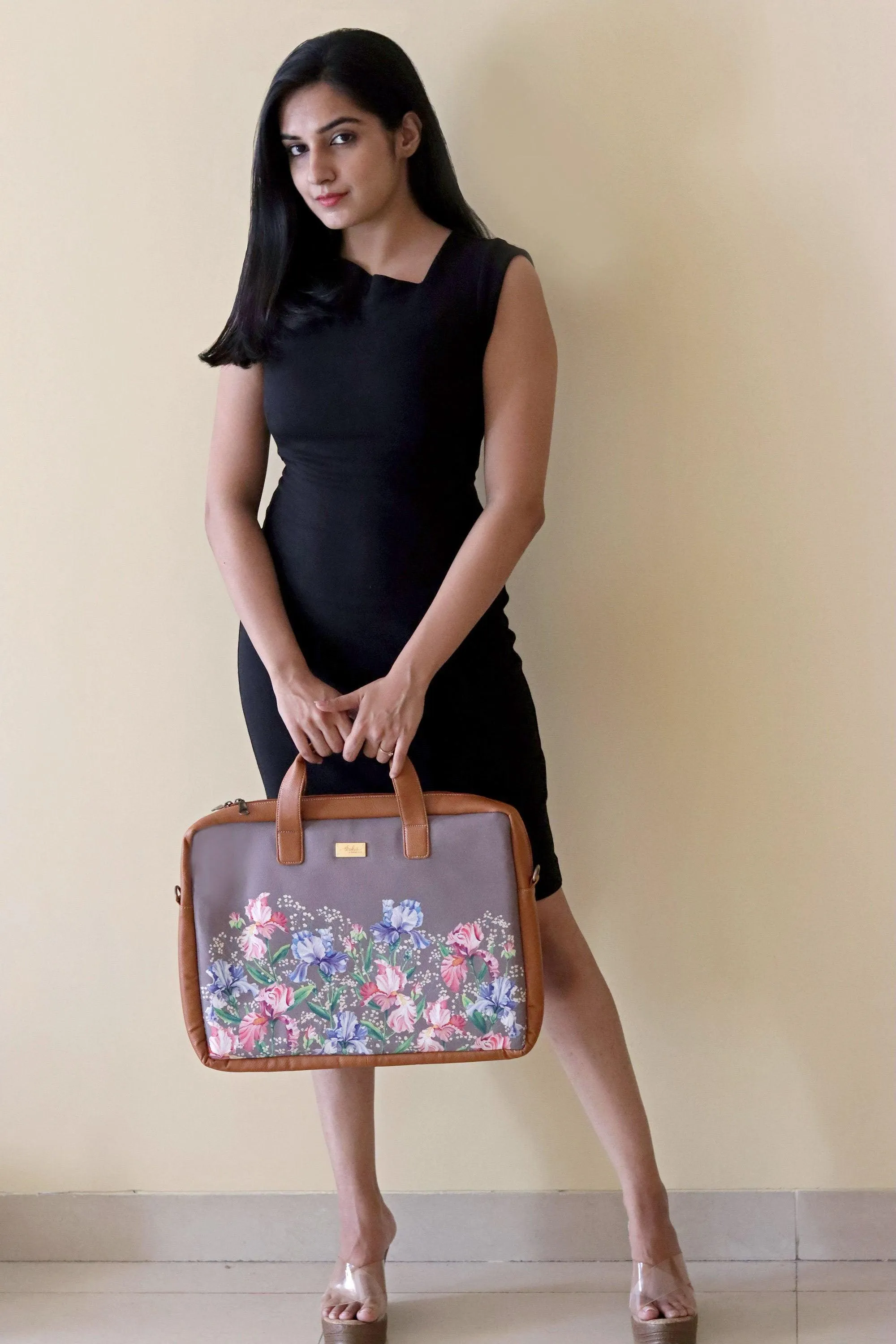 Grey Irises Women's Laptop Bag
