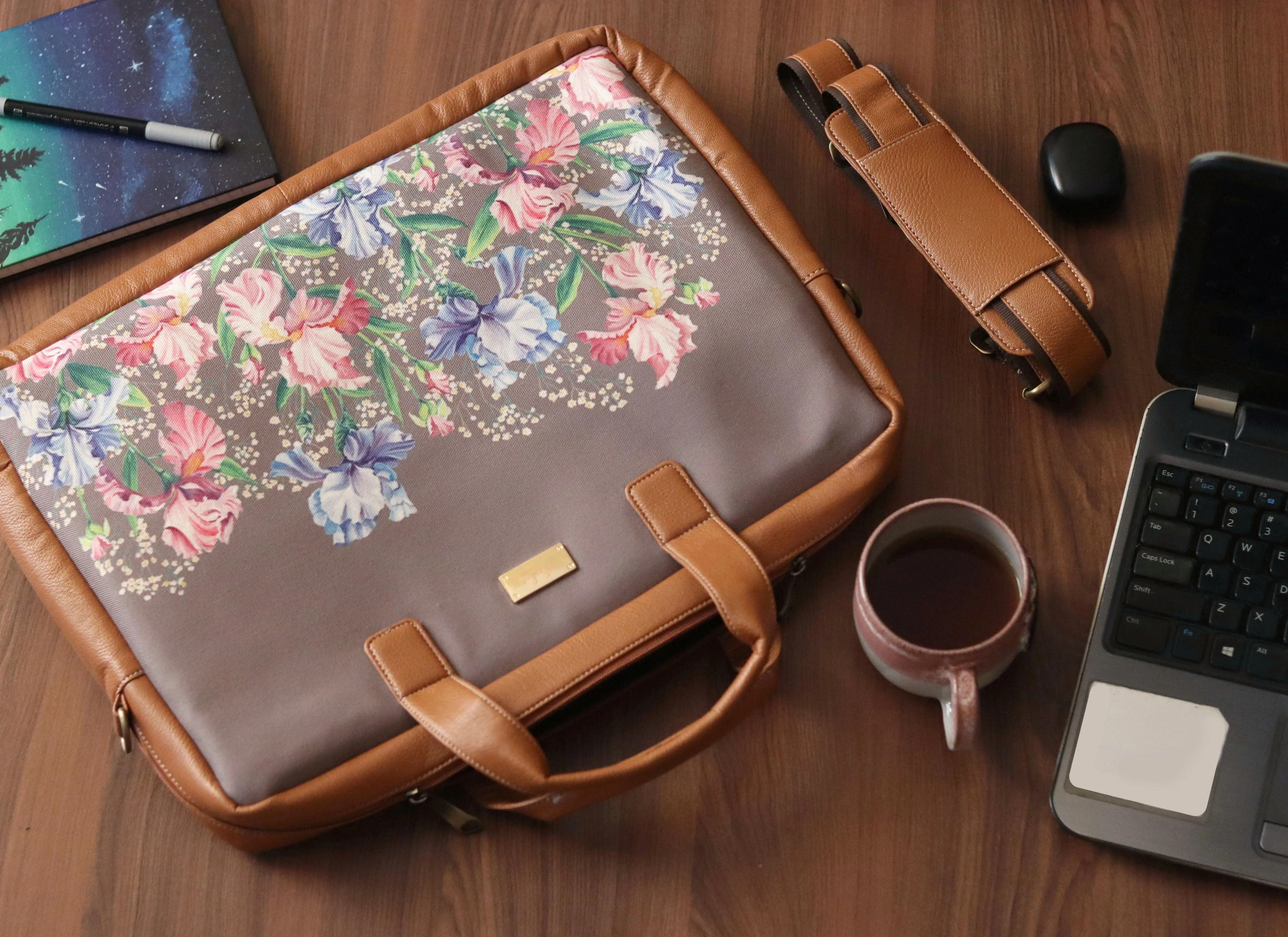 Grey Irises Women's Laptop Bag