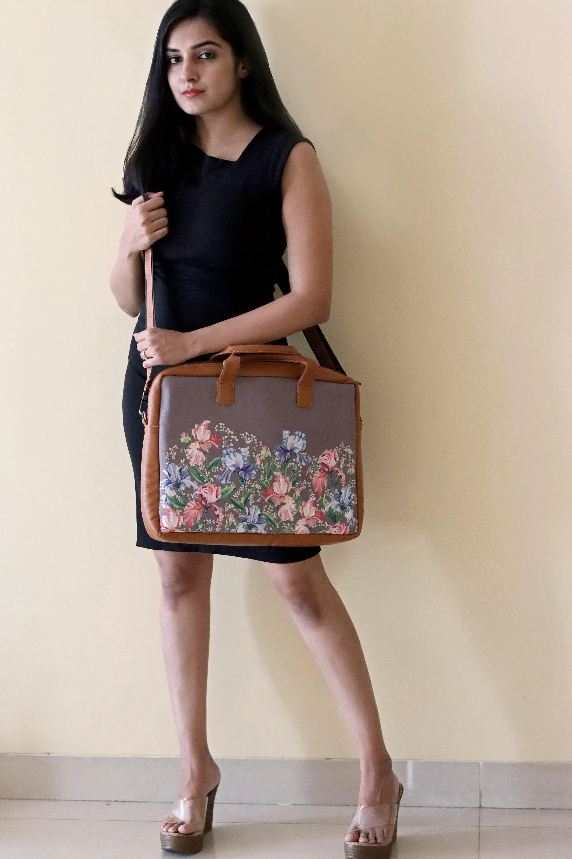Grey Irises Women's Laptop Bag