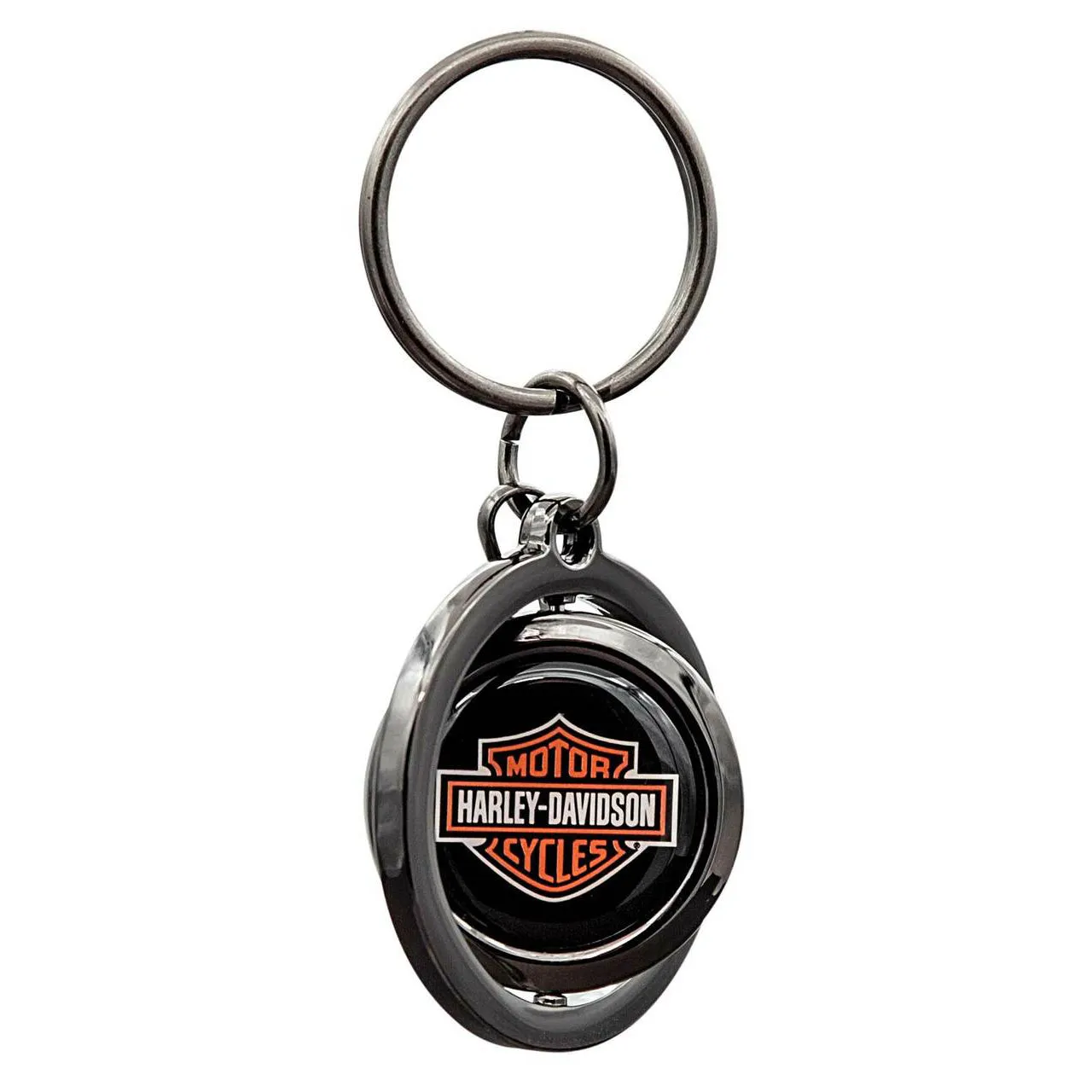 Harley-Davidson Classic Bar & Shield Logo Spinner Key Chain PL4528