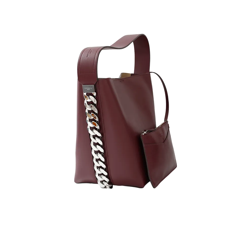 Infinity Leather Bucket Bag