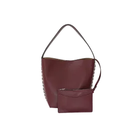 Infinity Leather Bucket Bag