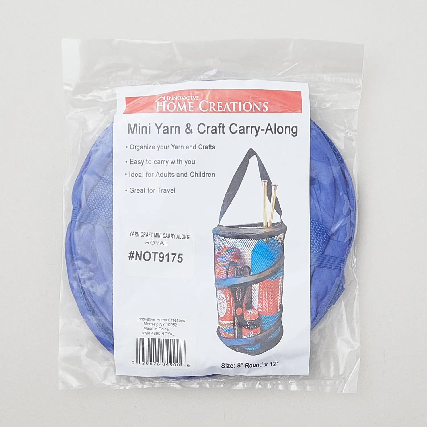 Innovative Home Creations Mini Yarn and Craft Carry Along - Royal