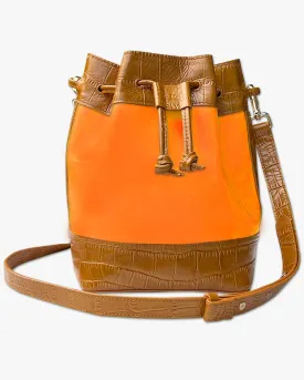 JELLY BUCKET BAG | CARAMEL & ORANGE