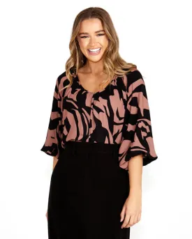 Joelle Boho Top - Abstract