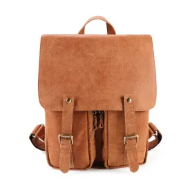 Leisure Vintage Leather Laptop Backpack J6355