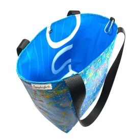 **Limited Release** Banner Tote Bag, Large: "Bright and Happy"