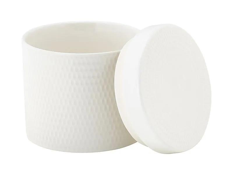Maxwell & Williams White Basics Diamonds Canister - 1Lt