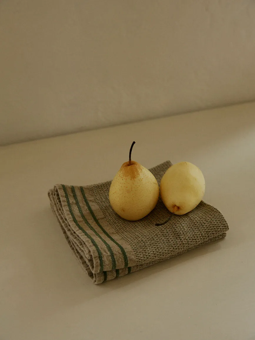 Maya Tea Towel | Linen/Olive