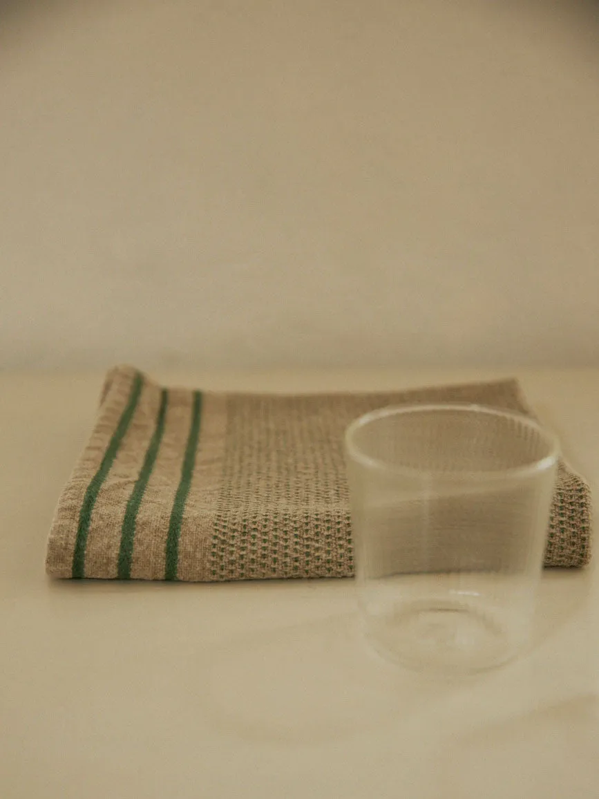 Maya Tea Towel | Linen/Olive