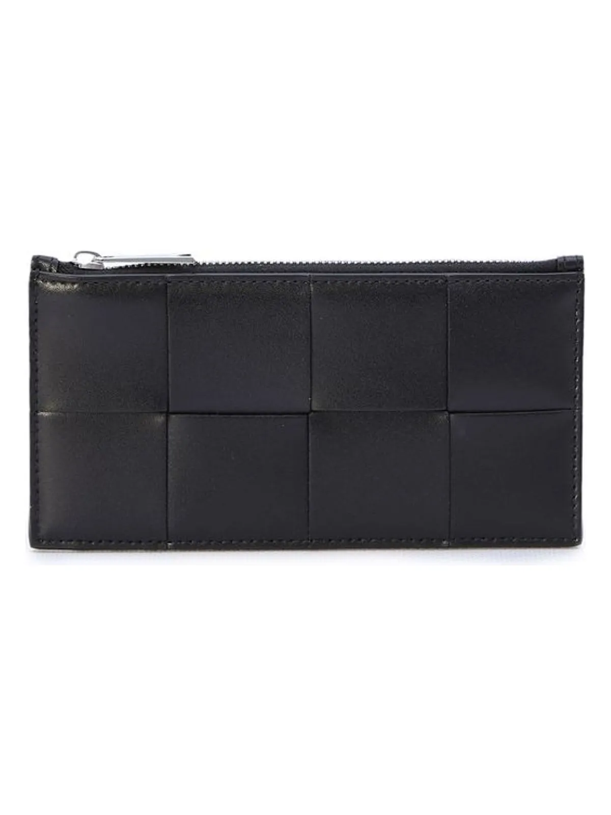 Men's Intrecciato Cardholder in Black | 749460VBWD3