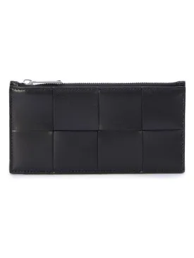 Men's Intrecciato Cardholder in Black | 749460VBWD3