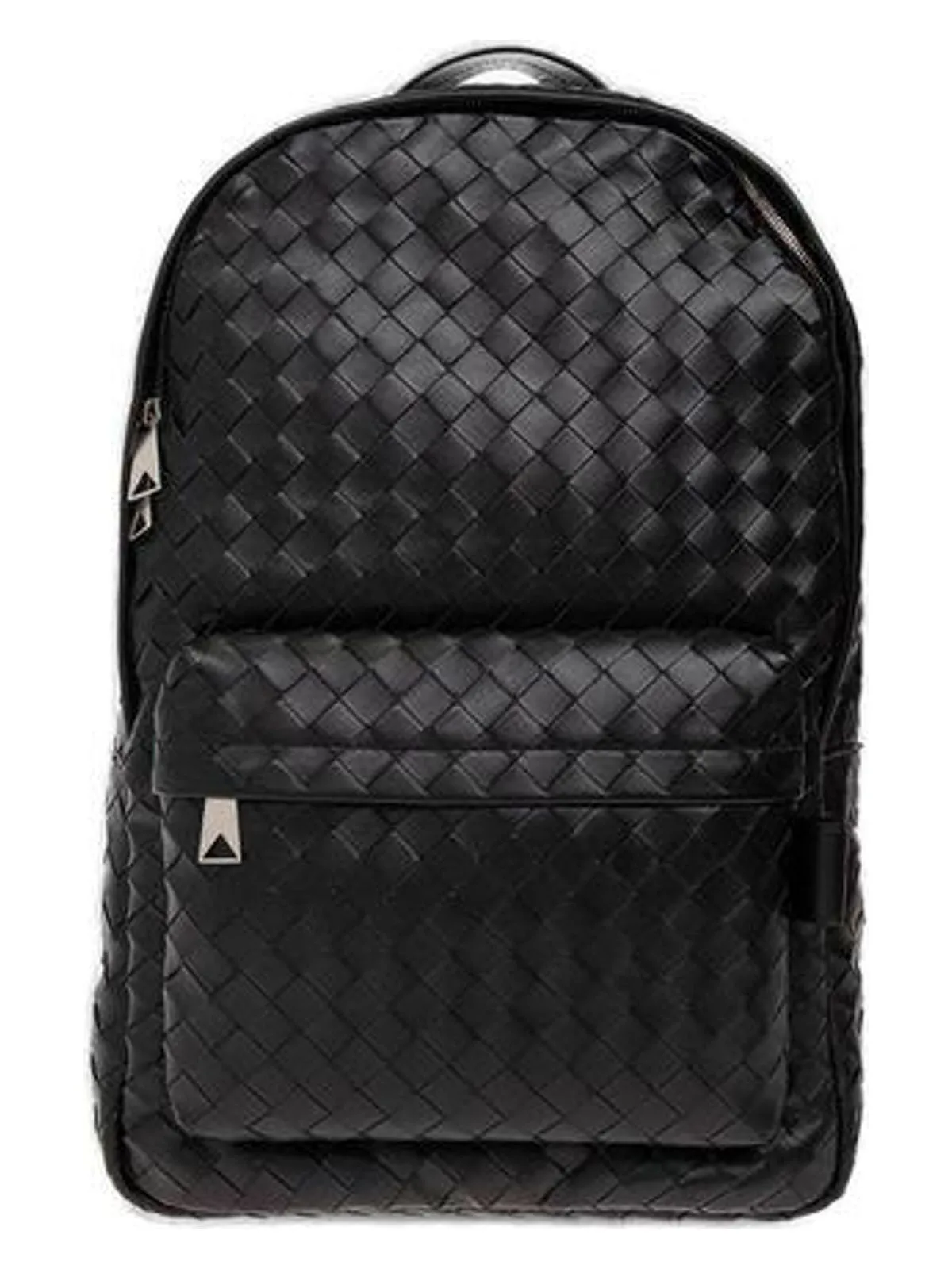 Men's Medium Intrecciato Backpack in Black | 730732V2HL2