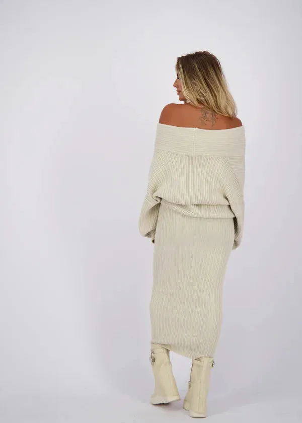 Modestique london | Beige knitted set