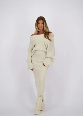 Modestique london | Beige knitted set